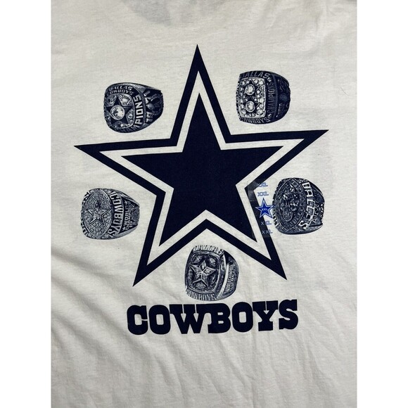 NWT Logo Athletic Dallas Cowboys Got Rings? Champs NFL T-Shirt Men’s 2XL NOS - Picture 8 of 12